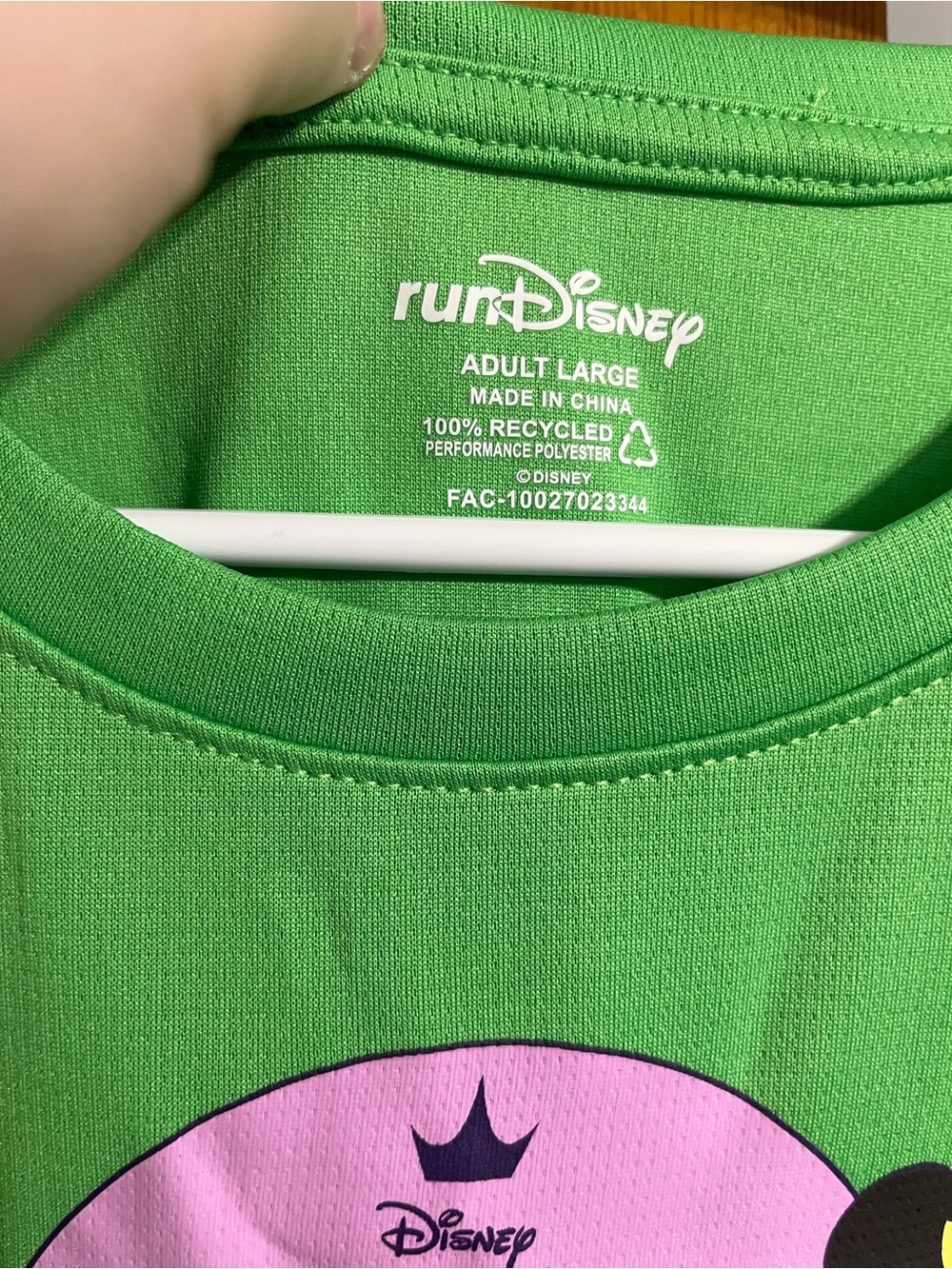 2024 runDisney Princess Half Marathon Tianna Green Adult Size Large Athletic Tee - Picture 5 of 7